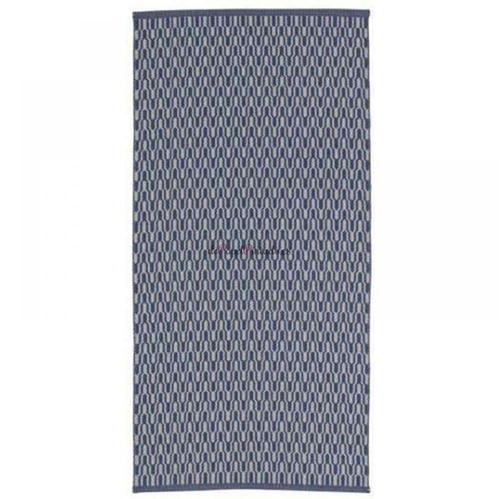 Alfombra HORREDS MATTAN WOOL TJORN BLUE 75x150-2